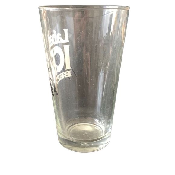 Vintage Labatt Ice Black Mountain Beer Pint Glass Heavy Base - Picture 9 of 11